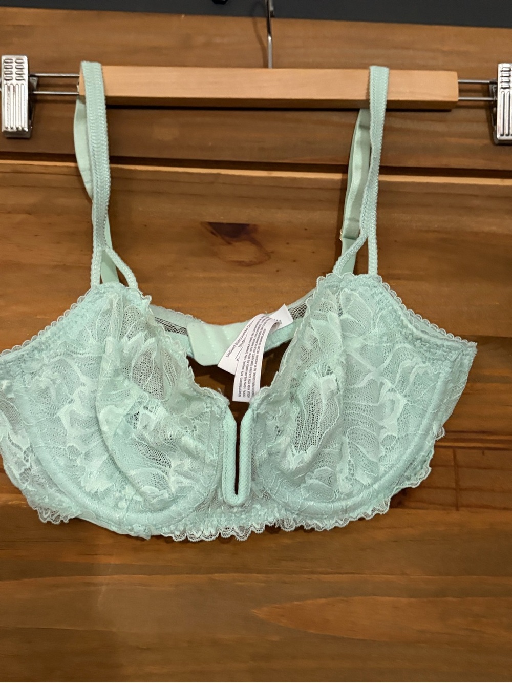 Auden Mint Lace Underwire Bra